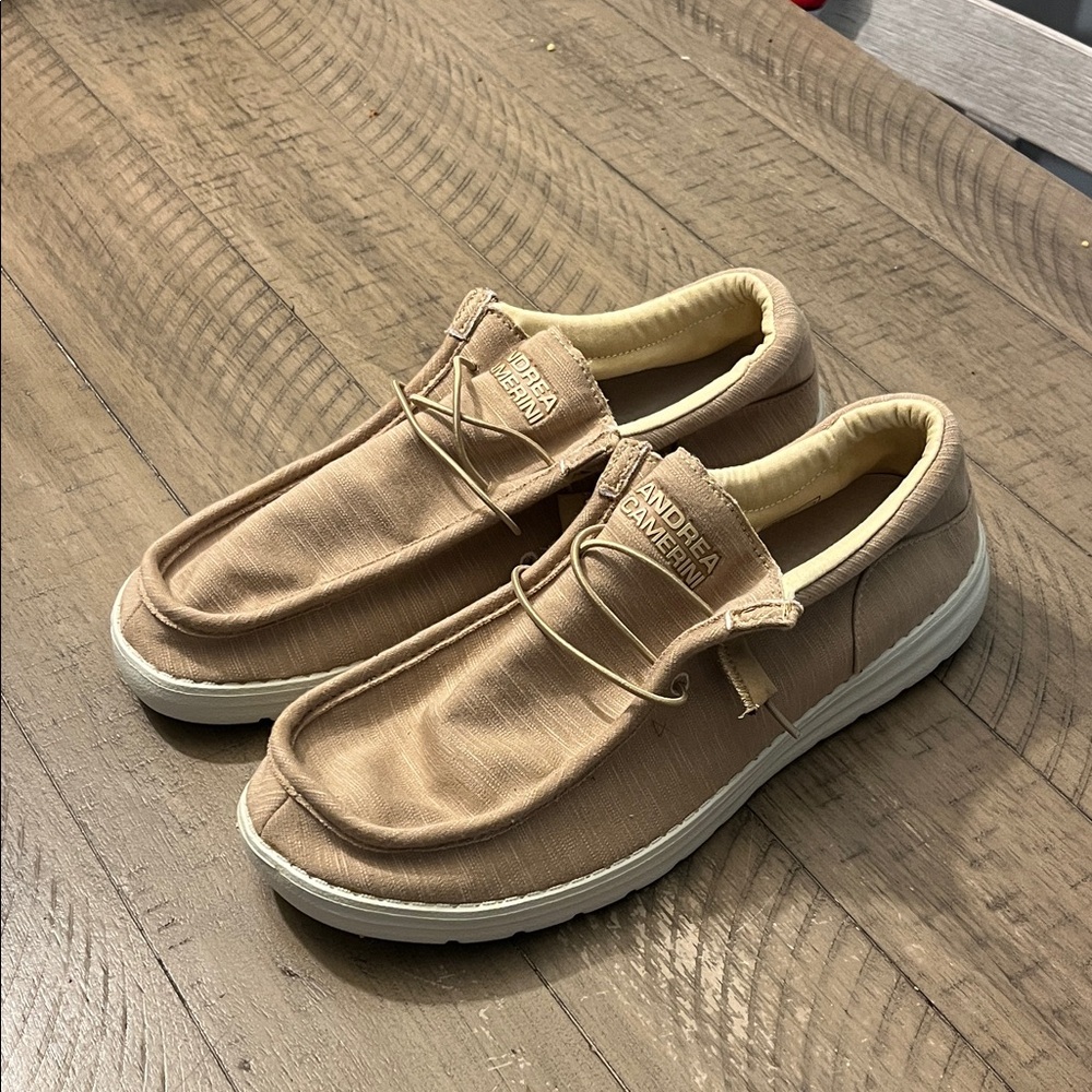 Men's Tan Slip-On Loafers